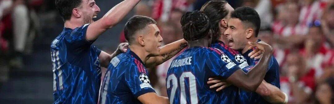 特罗萨德马丁内利互相传射 枪手2-0战胜毕尔巴鄂竞技