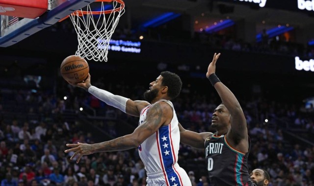 马克西23分哈里斯19分杜伦16+7 活塞力克76人迎三连胜