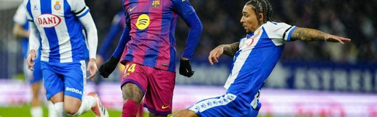 西甲一夜变天：巴萨绝杀坐稳榜首，黄潜超车马竞，黑马西班牙人虽败犹荣